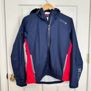EUC SPERRY TOP-SIDER STS 35 SOFT SHELL LIGHT JACKET RAINCOAT WITH HOODIE